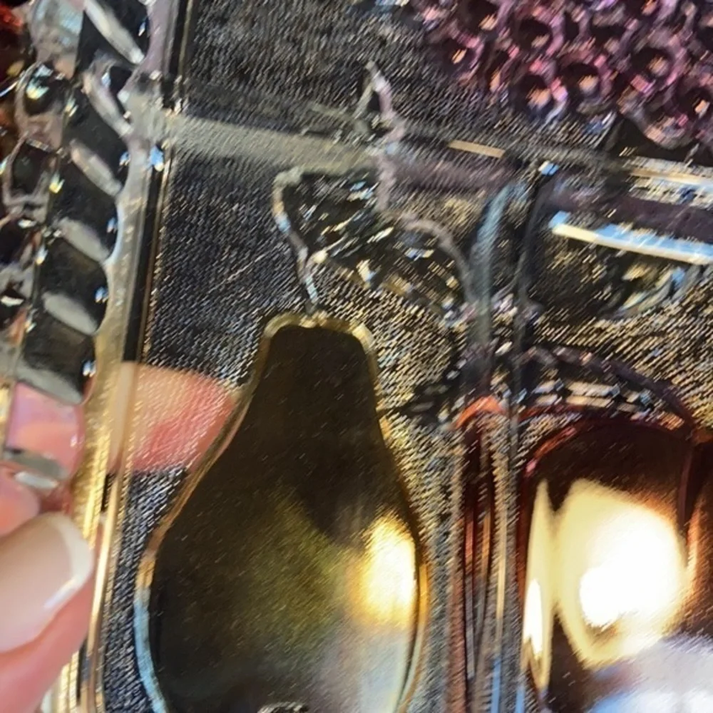 Fruit sectional glass serving tray